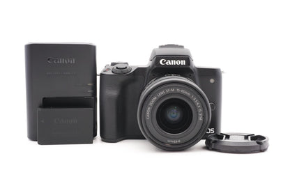 Canon EOS M50 Digitalkamera Systemkamera Kamera + EF-M 15-45mm STM – Refurbished