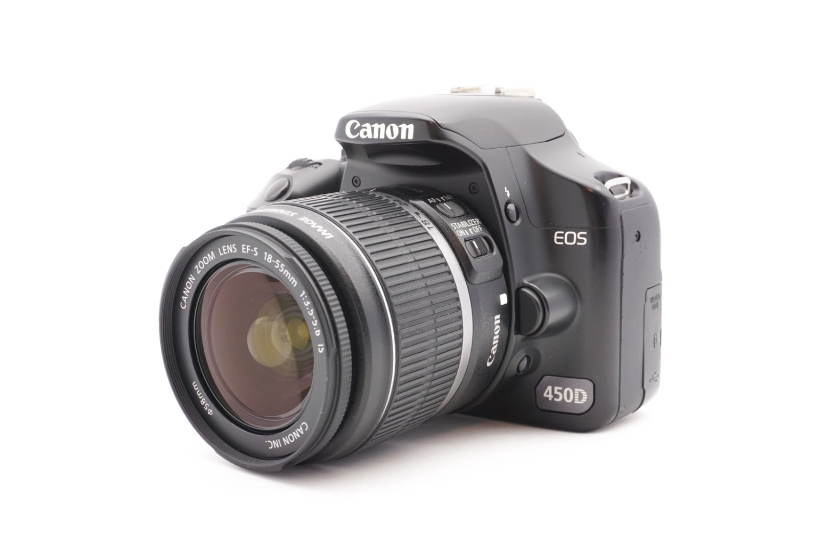 Canon EOS 450D DSLR Digitalkamera Kamera Kit 18-55mm IS Objektiv – Refurbished
