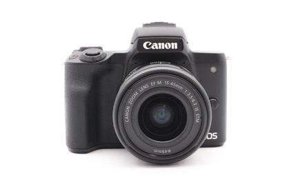 Canon EOS M50 Digitalkamera Systemkamera Kamera + EF-M 15-45mm STM – Refurbished
