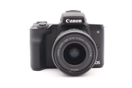 Canon EOS M50 Digitalkamera Systemkamera Kamera + EF-M 15-45mm STM – Refurbished