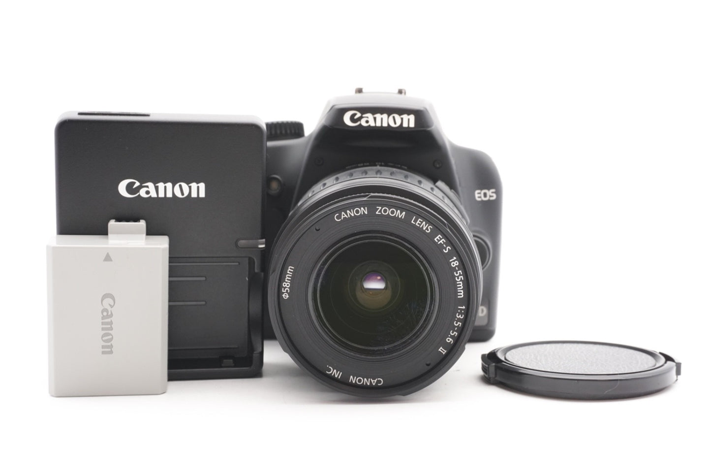 Canon EOS 1000D DSLR Digitalkamera Kamera Kit 18-55mm Objektiv – Geprüft