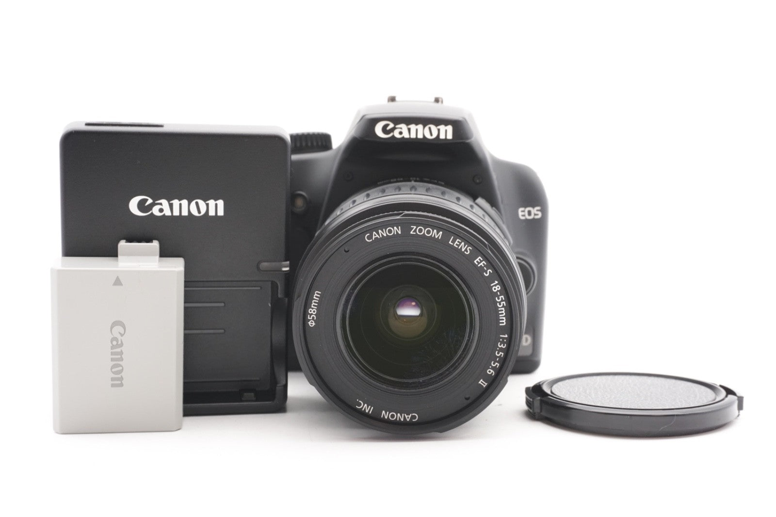 Canon EOS 1000D DSLR Digitalkamera Kamera Kit 18-55mm Objektiv – Geprüft