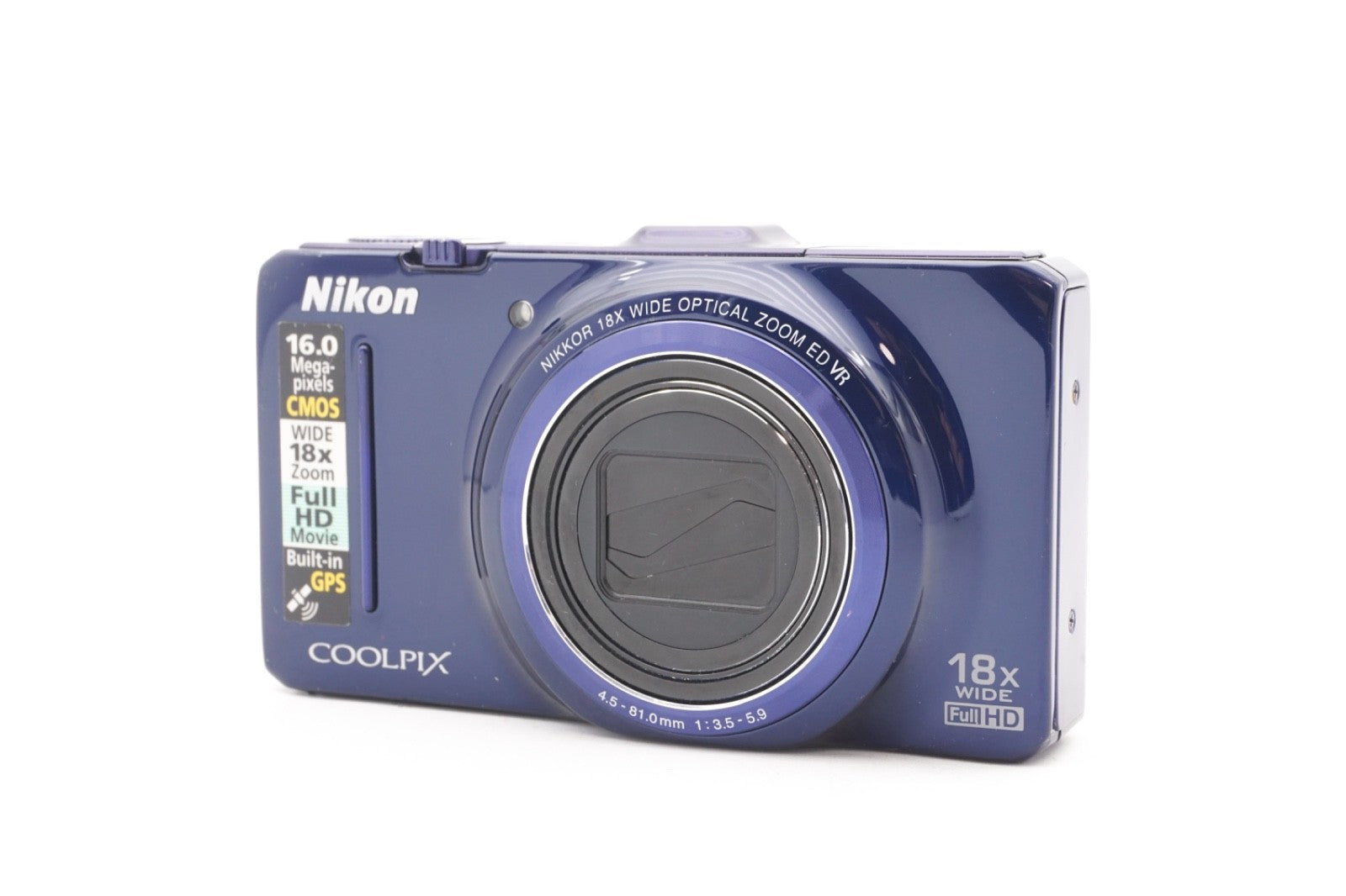 Nikon Coolpix S9300 Digitalkamera Kamera Kompaktkamera 18x Zoom - Refurbished