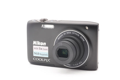 Nikon Coolpix S3100 Digitalkamera 14MP Kamera Schwarz Kompaktkamera Refurbished