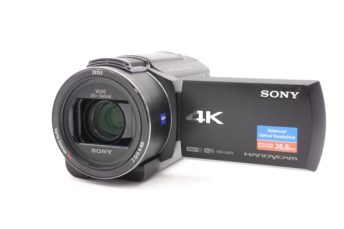 Sony FDR-AX43 4K Camcorder Videokamera 20x Zoom Stabilisierung – Refurbished