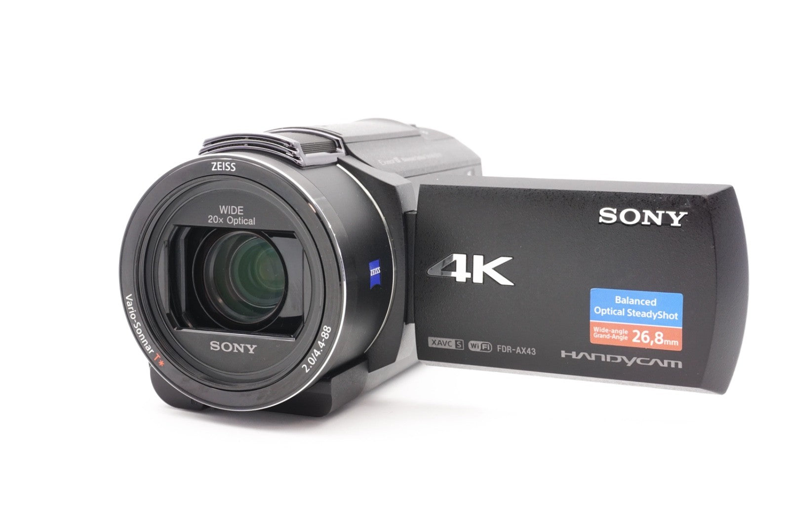 Sony FDR-AX43 4K Camcorder Videokamera 20x Zoom Stabilisierung – Refurbished