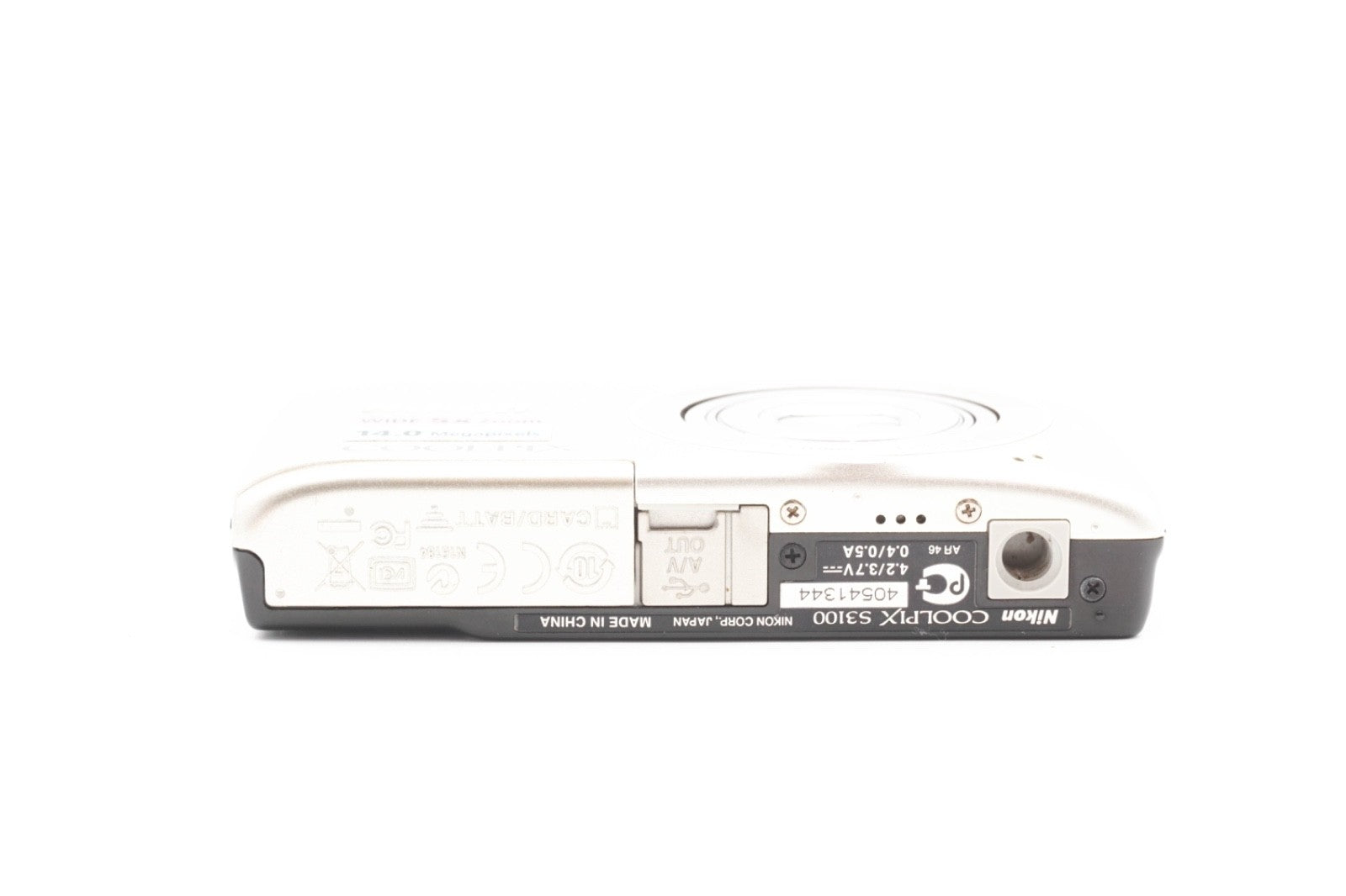 Nikon Coolpix S3100 Digitalkamera 14MP Kamera Silber Kompaktkamera - Refurbished