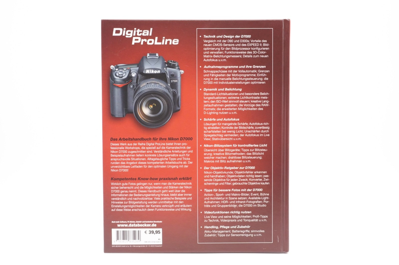 Nikon D7000 - Das Profi Handbuch zur Kamera - Jörg Walther Kamerabuch
