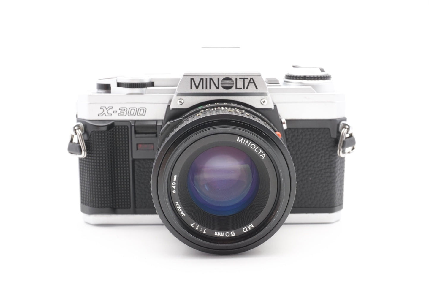 Minolta X-300 Kamera + 50mm Objektiv analoge Spiegelreflexkamera SLR - Gewartet
