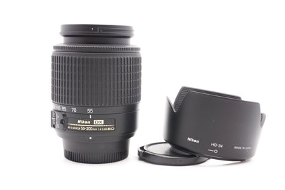 Nikon AF-S DX 55-200mm f4-5.6 G ED Zoom Objektiv Lens Nikkor Digital SLR DSLR
