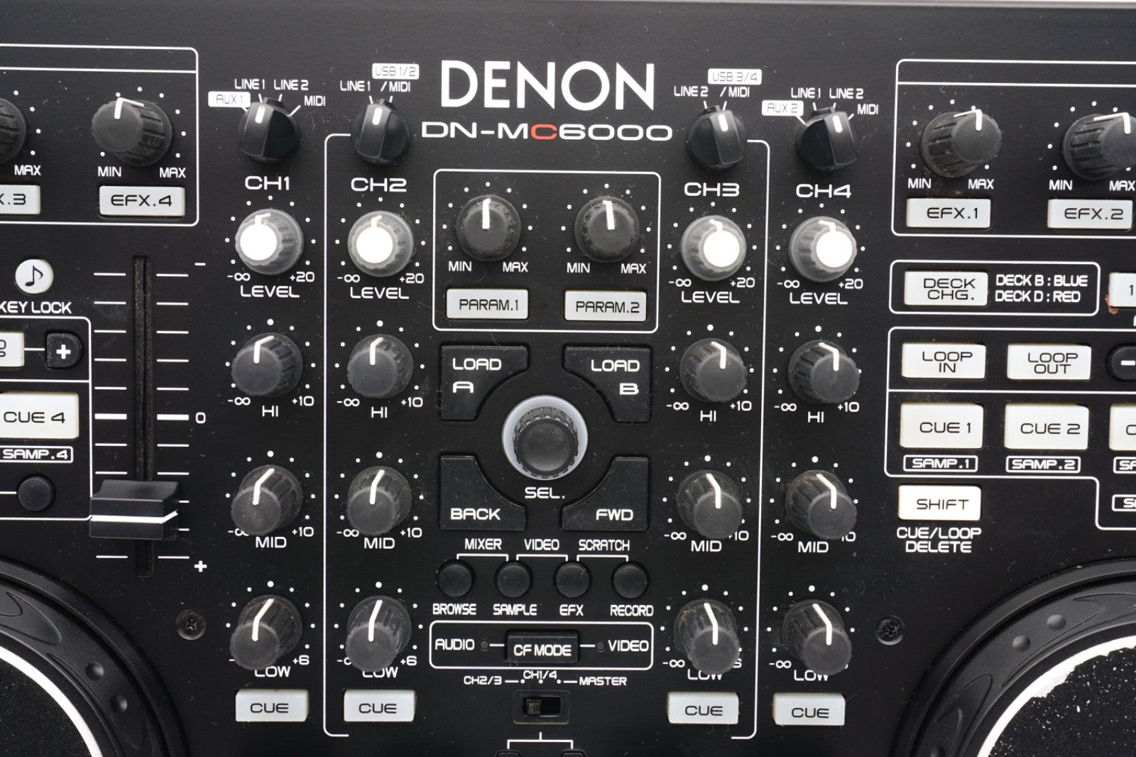 Denon DN-MC6000 DJ Controller USB MIDI 4-Kanal Mixer – Refurbished