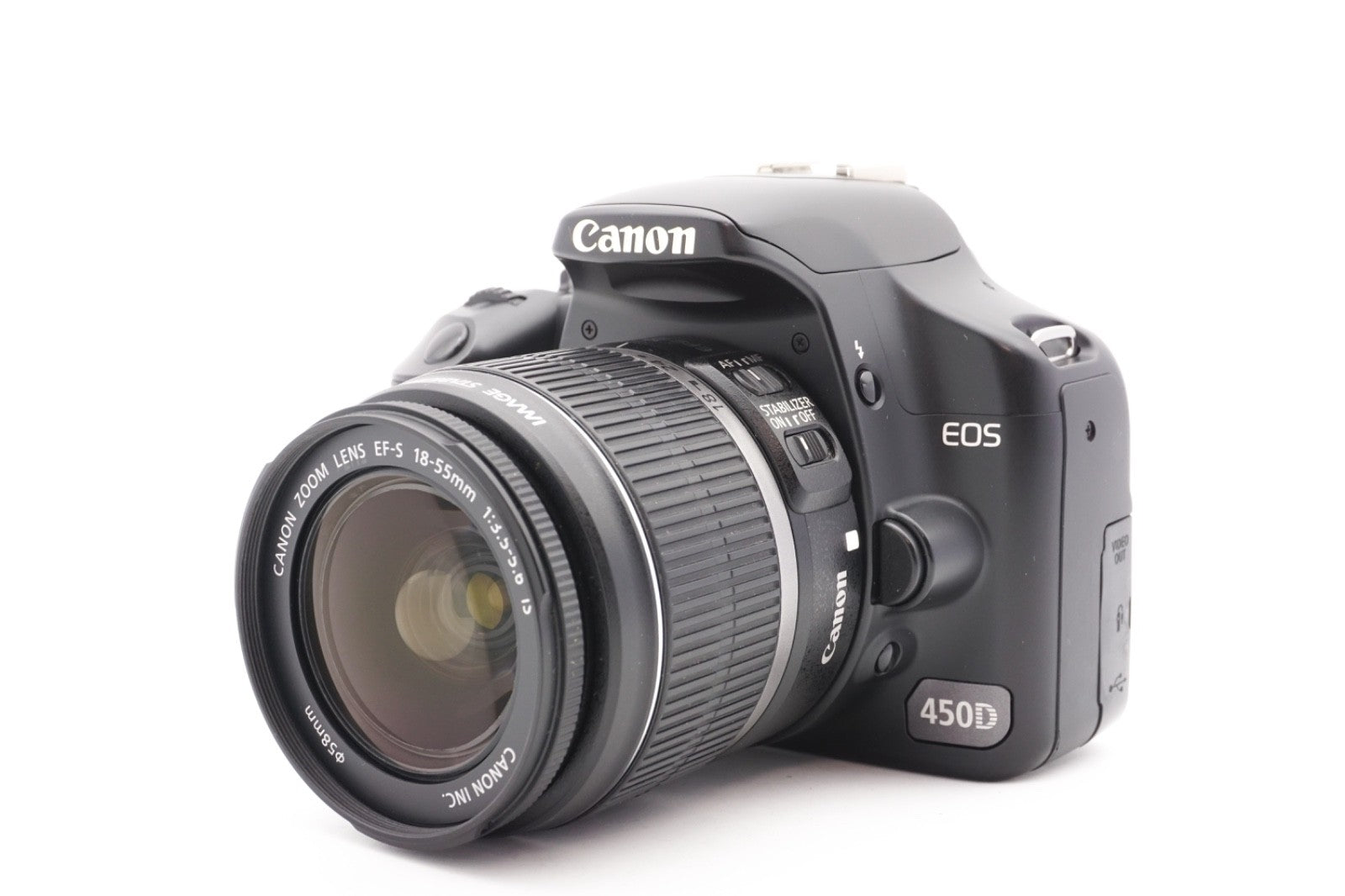 Canon EOS 450D DSLR Digitalkamera Kamera Kit EF-S 18-55mm Objektiv – Refurbished
