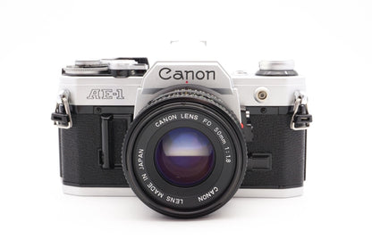 Canon AE-1 Kamera + 50mm Objektiv analoge Spiegelreflexkamera SLR - Gewartet