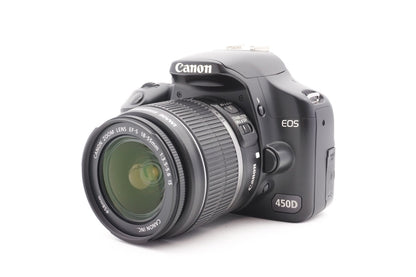 Canon EOS 450D DSLR Digitalkamera Kamera Kit 18-55mm IS Objektiv – Refurbished