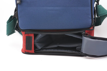 Kameratasche Unomat International Video-Photo Foto Grün Rot Blau 29x15x27cm