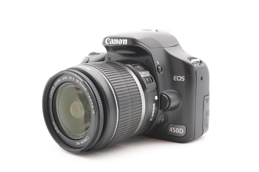 Canon EOS 450D DSLR Digitalkamera Kamera Kit 18-55mm Objektiv – Refurbished
