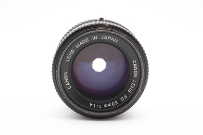 Canon FD 50mm f1.4 nFD Objektiv Prime Portrait Bokeh Lens AE-1 A-1 AV-1 T-90