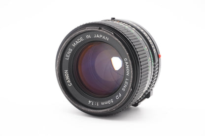 Canon FD 50mm f1.4 nFD Objektiv Prime Portrait Bokeh Lens AE-1 A-1 AV-1 T-90
