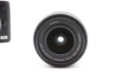 Canon EOS M50 Digitalkamera Systemkamera Kamera + EF-M 15-45mm STM – Refurbished