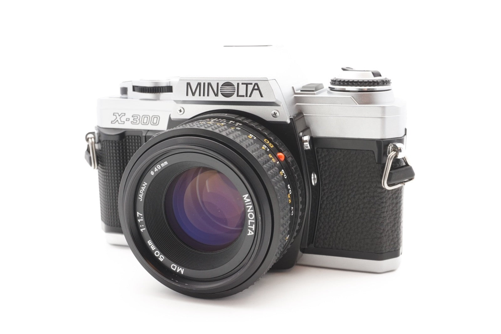 Minolta X-300 Kamera + 50mm Objektiv analoge Spiegelreflexkamera SLR - Gewartet