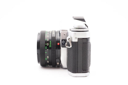 Canon AV-1 Kamera + 35mm Objektiv analoge Spiegelreflexkamera SLR - Gewartet