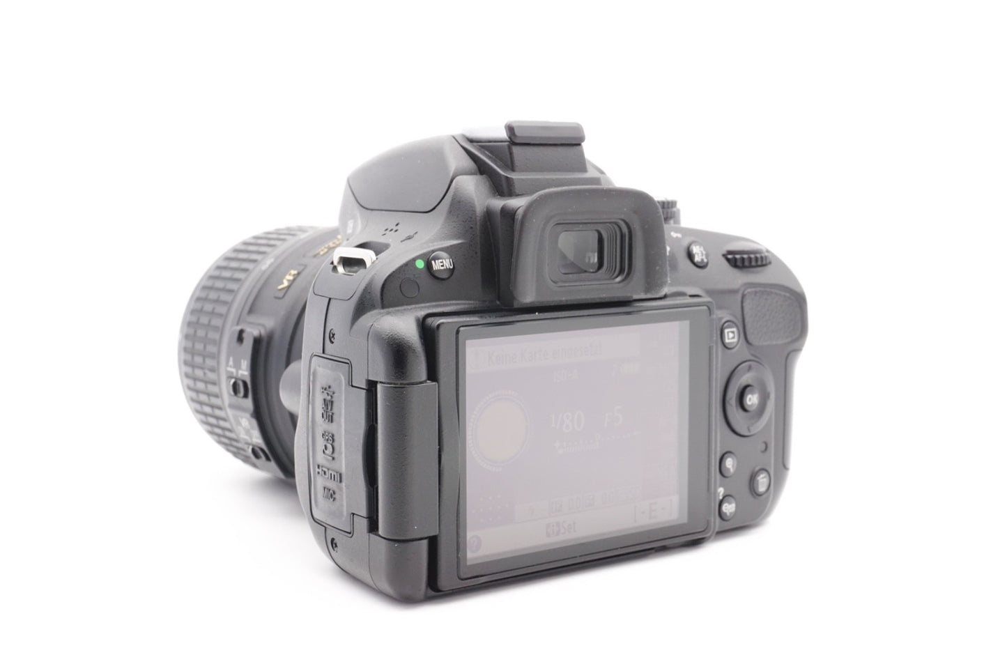 Nikon D5100 Digitalkamera + AF-S 18-55mm G VR Spiegelreflex Kamera – Refurbished