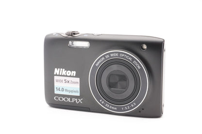 Nikon Coolpix S3100 Digitalkamera 14MP Kamera Schwarz Kompaktkamera Refurbished