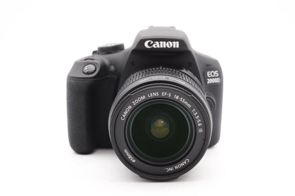 Canon EOS 2000D Digitalkamera DSLR Kamera + EF-S 18-55mm IS Kit | Refurbished