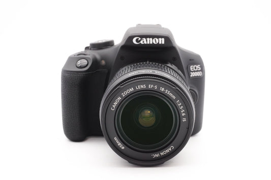 Canon EOS 2000D Digitalkamera DSLR Kamera + EF-S 18-55mm IS Kit | Refurbished