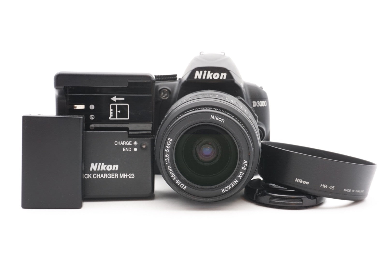 Nikon D3000 DSLR Digitalkamera Kamera Kit AF-S DX 18-55mm Objektiv – Refurbished