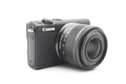 Canon EOS M100 Systemkamera Digitalkamera Kamera Kit 15-45mm Lens – Refurbished