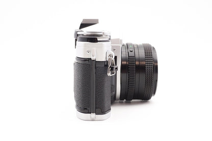 Canon AE-1 Kamera + 50mm Objektiv analoge Spiegelreflexkamera SLR - Gewartet