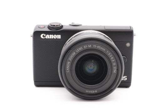 Canon EOS M100 Systemkamera Digitalkamera Kamera Kit 15-45mm Lens – Refurbished