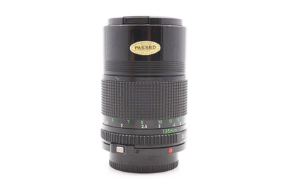 Canon FD 135mm F3.5 Objektiv Tele Portrait für AE-1 A-1 AV-1 T-90 – Refurbished