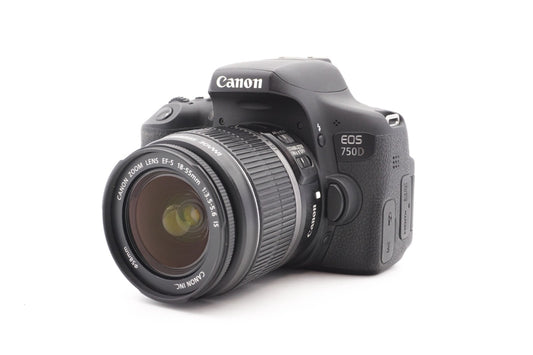 Canon EOS 750D Digitalkamera + EF-S 18-55mm IS Kamera DSLR Kit | Refurbished