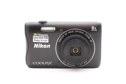 Nikon Coolpix S3700 Digitalkamera Kompaktkamera Kamera 8x Zoom – Refurbished