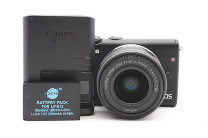 Canon EOS M100 Systemkamera Digitalkamera Kamera Kit 15-45mm Lens – Refurbished