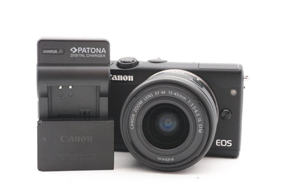 Canon EOS M100 Systemkamera Digitalkamera Kamera Kit 15-45mm Lens – Refurbished