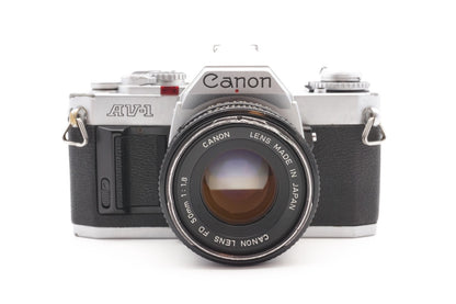 Canon AV-1 Analog SLR Kamera Kit 50mm f1.8 Objektiv – Gewartet