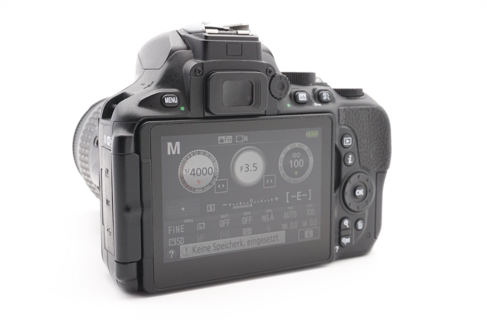 Nikon D5600 DSLR Digitalkamera Kamera Kit 18-55mm Objektiv – Refurbished