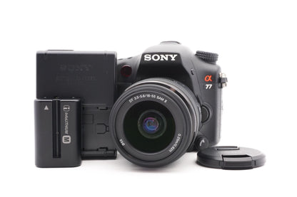 Sony Alpha A77 Digitalkamera + Sony A 18-55mm SAM II Kamera Kit | Refurbished