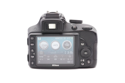Nikon D3300 Digitalkamera Kamera DSLR + AF-S DX 18-55mm G II Lens - Refurbished