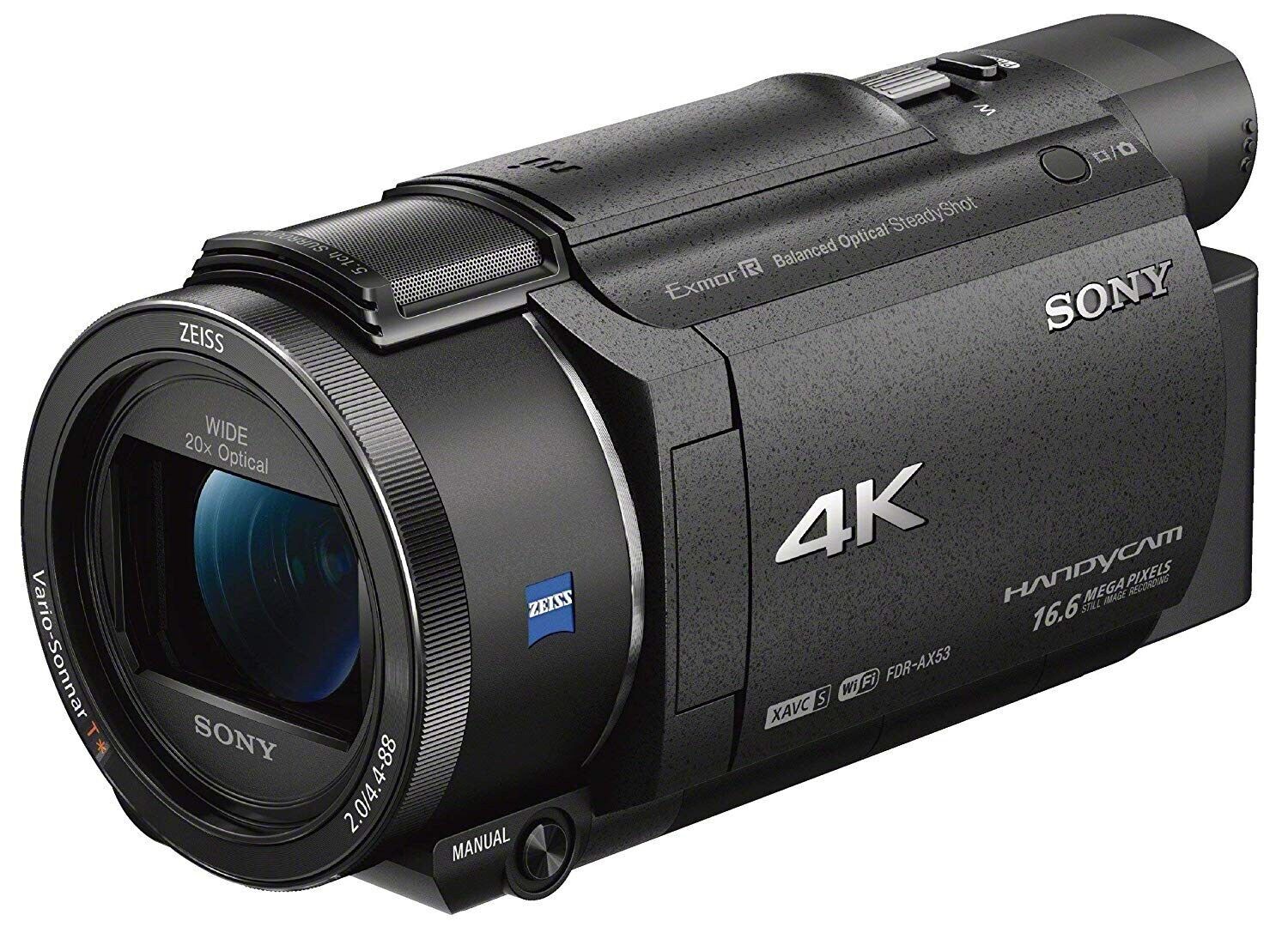 Sony FDR-AX53 4K Camcorder Videokamera Handycam 20x Zoom Stabi – Refurbished